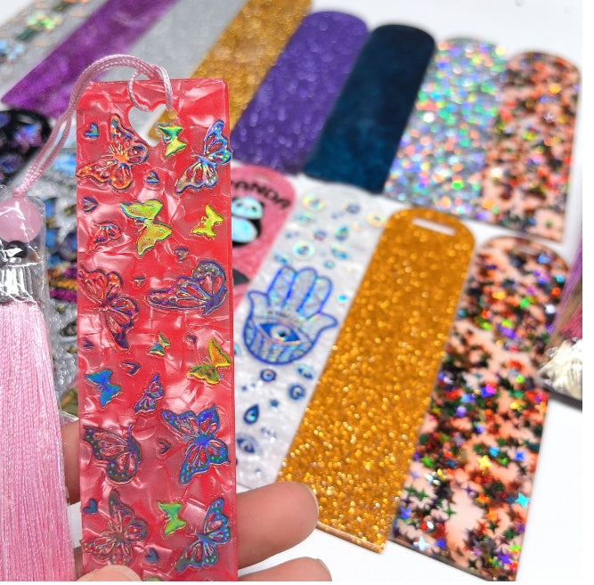 Wholesale Random Holographic Stickers 20/50/100pcs UV DTF Wraps Pen Sticker & Cartoon Random Styles Bookmark Stickers for Crafts Wraps